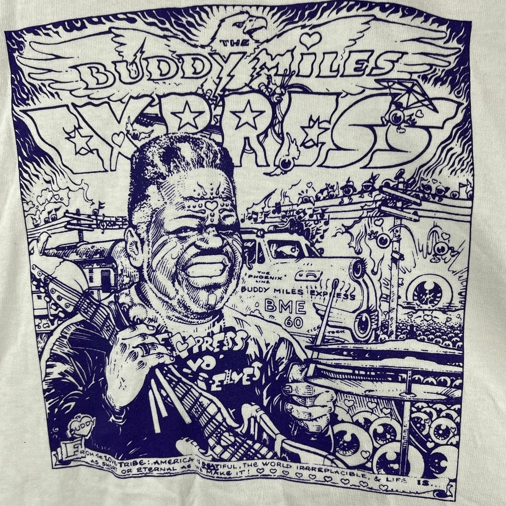 Vintage RARE The Buddy Miles Express Express Yo' Selves T-Shirt Mens Size 3XL